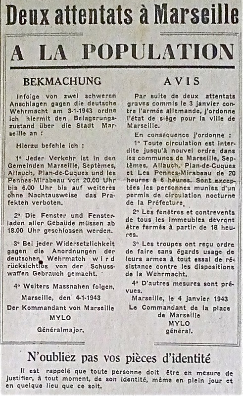 Le Petit Provençal (05/01/1943)