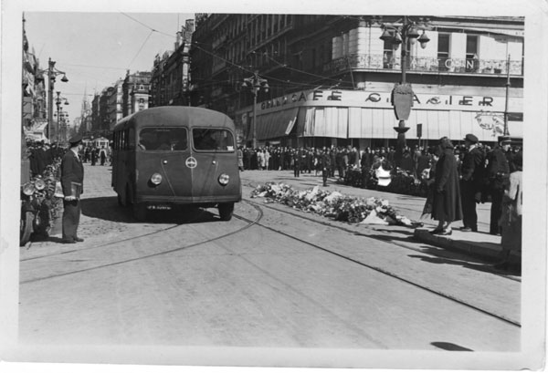 Manifestation 28-29 mars 1941 (Yougoslavie), Canebière