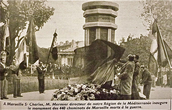 Monument cheminots Extrait de Notre Métier