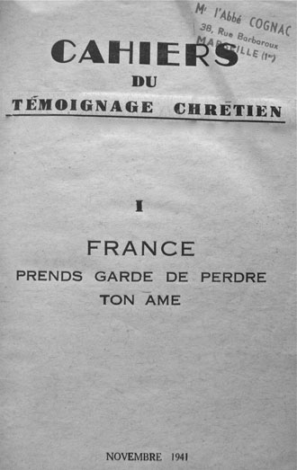 Cahiers du Témoignage Chrétien